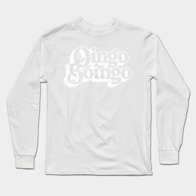 Oingo Boingo ///// Retro Fan Art Design Long Sleeve T-Shirt by DankFutura